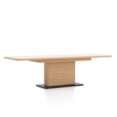 Prime 1.6M Double Extending White Oak Dining Table - Pendle Village Furniture
